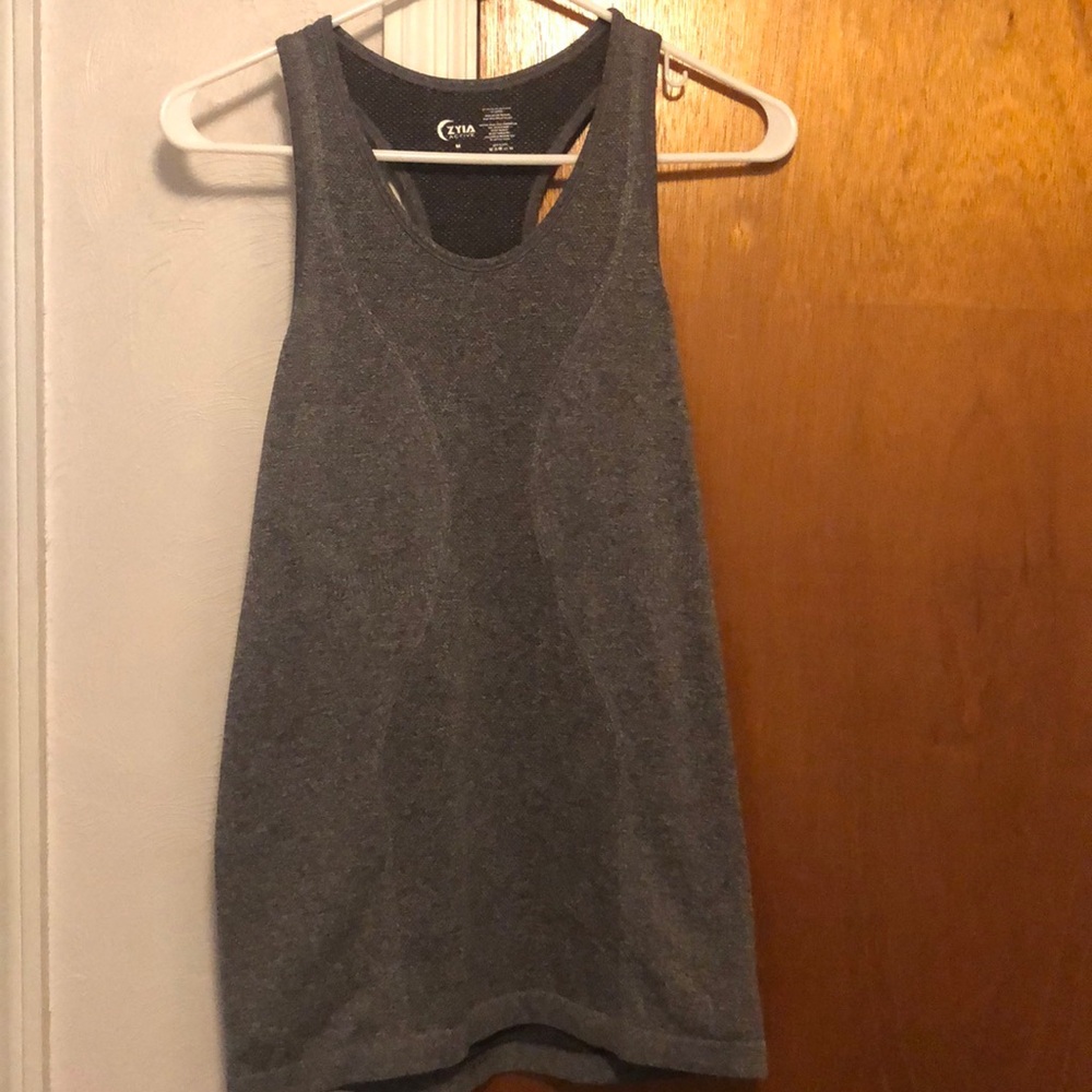 Zyia Active copper charge gray tank